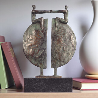 Corry Ammerlaan Kunstpakket bronzen beeld nieuw perspectief( incl. geschenkverpakking & verzending binnen NL)
