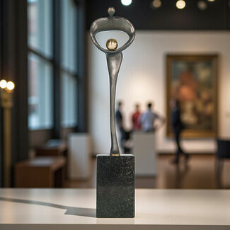 Corry Ammerlaan De gouden bron van inspiratie sculptuur brons(incl. geschenkdoos & verzending)