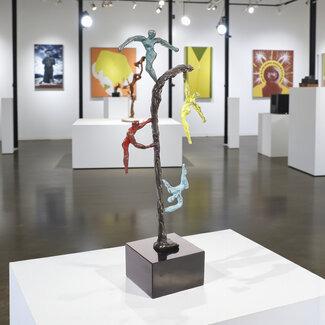 Ger van Tankeren Kleurrijk bronzen sculptuur - Kleur je leven!