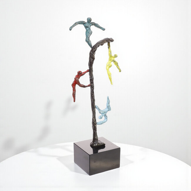 Ger van Tankeren Kleurrijk bronzen sculptuur - Kleur je leven!