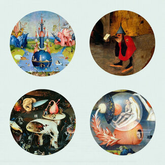 Jheronimus Bosch Jeroen Bosch onderzetters 4 stuks in geschenkverpakking