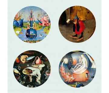 Jheronimus Bosch Jeroen Bosch onderzetters 4 stuks in geschenkverpakking