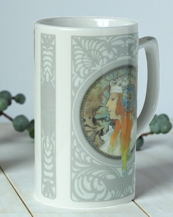 Mok naar Mucha - Têtes Byzantines, La Blonde (1897)