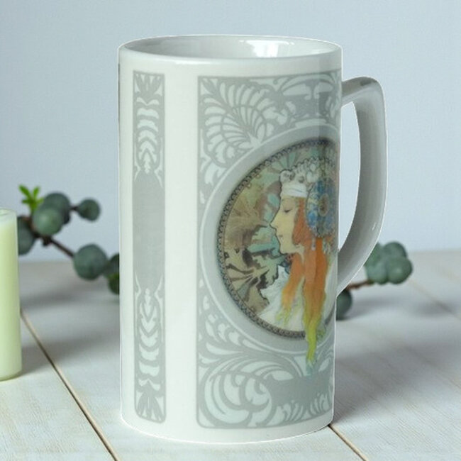 Têtes Byzantines, La Blonde (1897) Mok naar Mucha