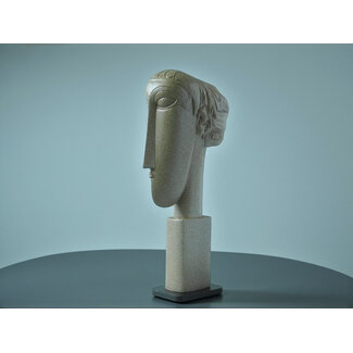 Amedeo Clemente Modigliani  Modigliani miniatuur beeldje Tête in geschenkverpakking
