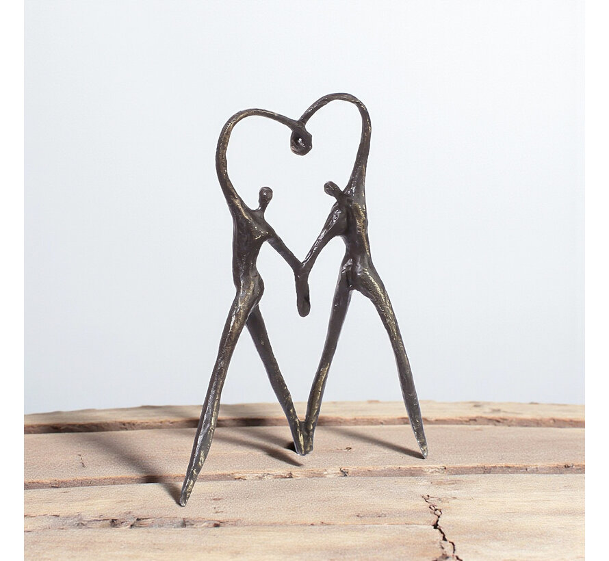 Sculptuur Het hart op de juiste plaats