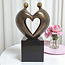 Corry Ammerlaan Beeld Hart voor elkaar verbronsd(incl. verzending en luxe geschenkdoos)