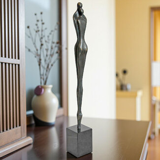 Corry Ammerlaan Bronzen beeld "Samen een eenheid vormen" (incl. geschenkdoos & verzending)