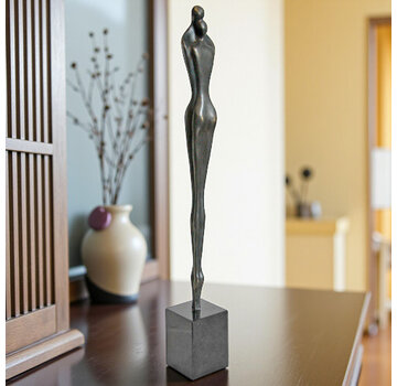 Corry Ammerlaan Bronzen beeld "Samen een eenheid vormen" (incl. geschenkdoos & verzending)