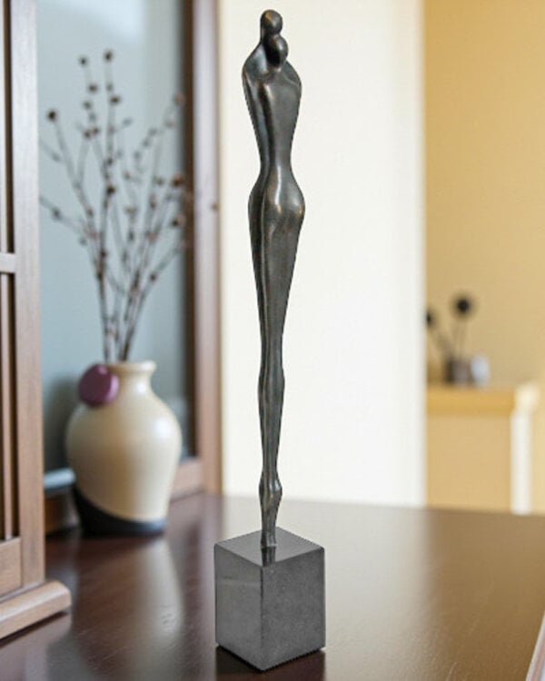 Corry Ammerlaan Bronzen beeld "Samen een eenheid vormen" (incl. geschenkdoos & verzending)
