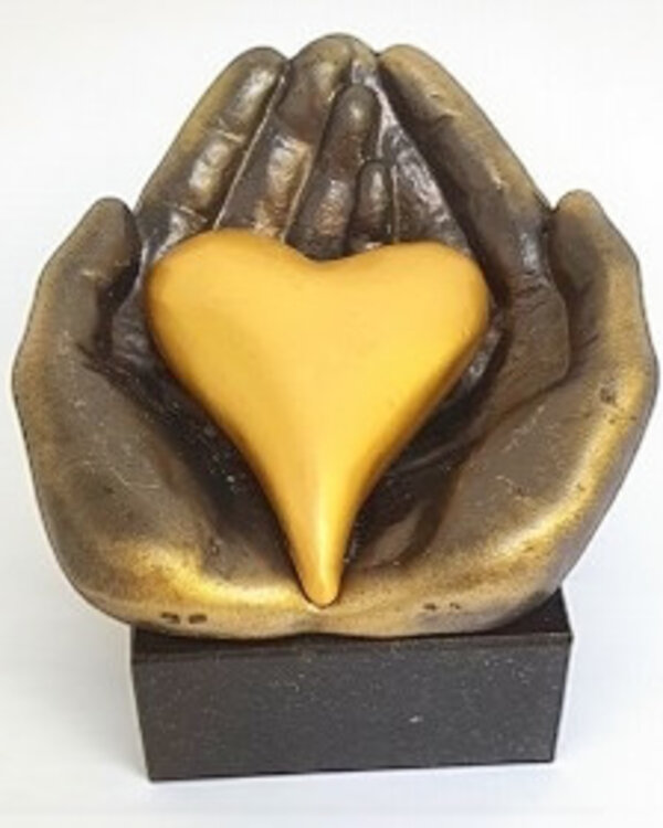 Corry Ammerlaan Geluk & Liefde bewaar sculptuur