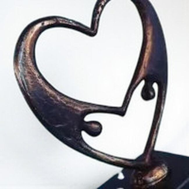 Mark Brouwers Verbronsd beeld elkaars liefde delen ( Ik hou van jou)