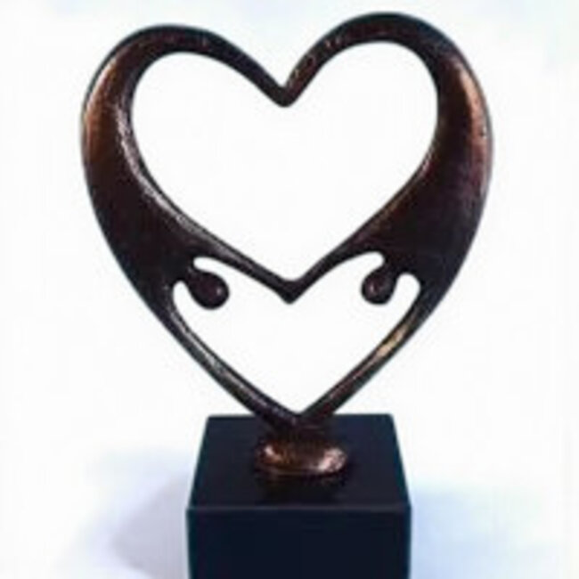 Mark Brouwers Verbronsd beeld elkaars liefde delen ( Ik hou van jou)