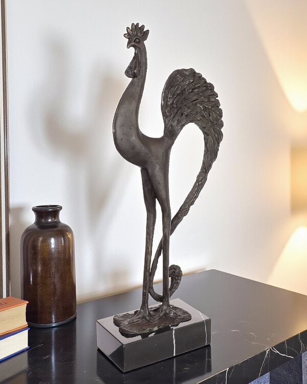 Ger van Tankeren Handgemaakt bronzen beeld "De Haan"