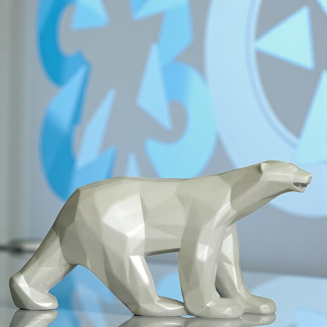 Richard Orlinski Richard Orlinski Ijsbeer in parelmoer kleur