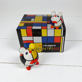 Piet Mondriaan Geschenkdoos Mondriaan - muizen set van 2 dieren