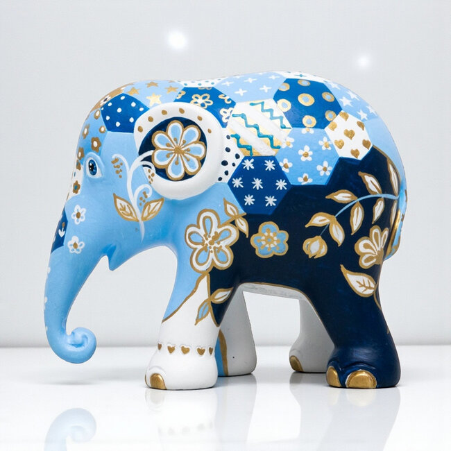 Elephant Parade Elephant Parade Patchie Indigo