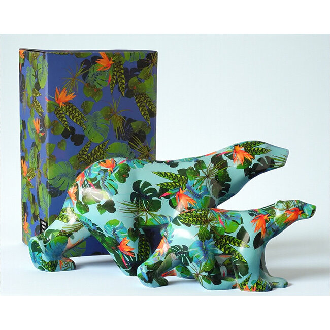 François Pompon Pompon ijsbeer in kleurrijke patronen (18 cm)