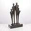 Ger van Tankeren Beeld gezin met 2 kinderen sculptuur