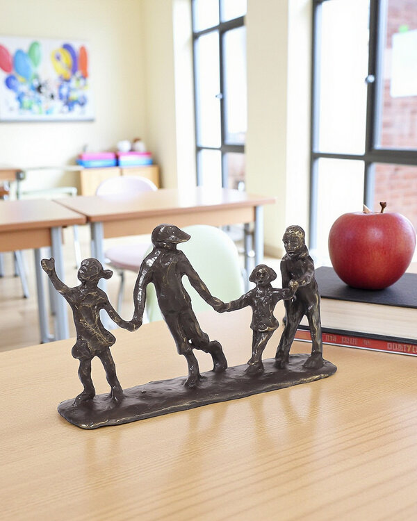 Ger van Tankeren Bronzen beeld "Levenslust spelende kinderen" (incl. verzending)