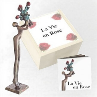 Corry Ammerlaan Beeld La vie en rose (incl. verzending & houten bewaarkistje)