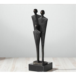 Ger van Tankeren Bronzen beeld Gezin met 1 kind