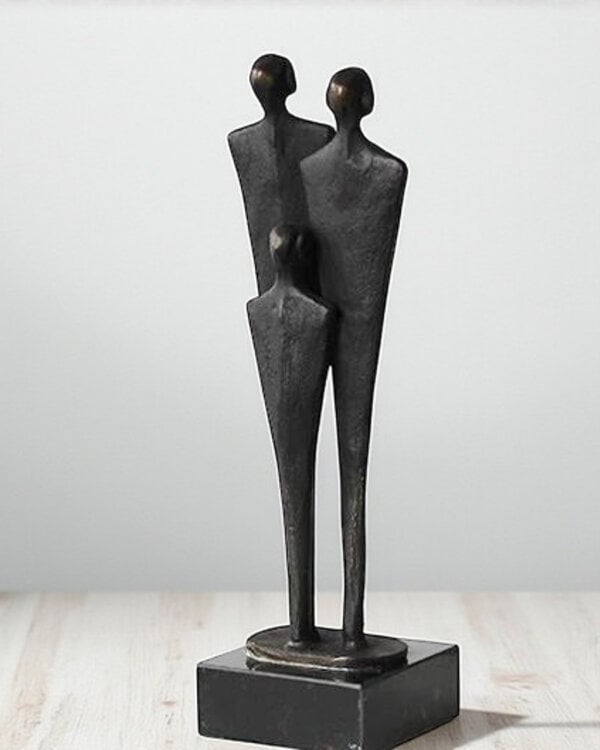 Ger van Tankeren Bronzen beeld Gezin met 1 kind
