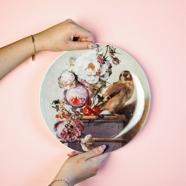 Keramiek Wandbord “Het puttertje” Pastel