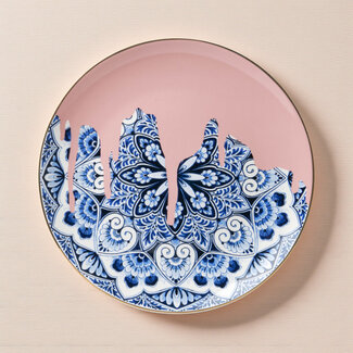 Wandbord Mandala Roze – Keramiek van Heinen