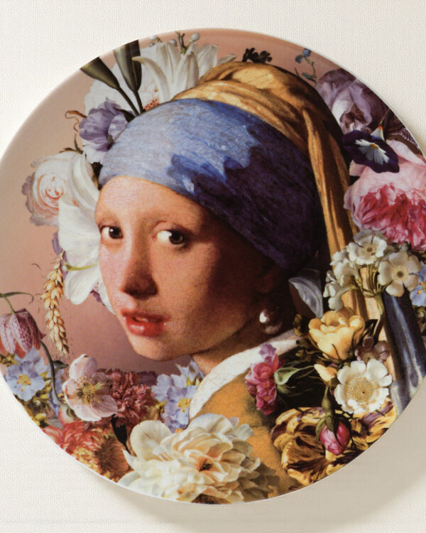 Johannes Vermeer Keramiek Wandbord Vermeer – Meisje met de Parel Pastel