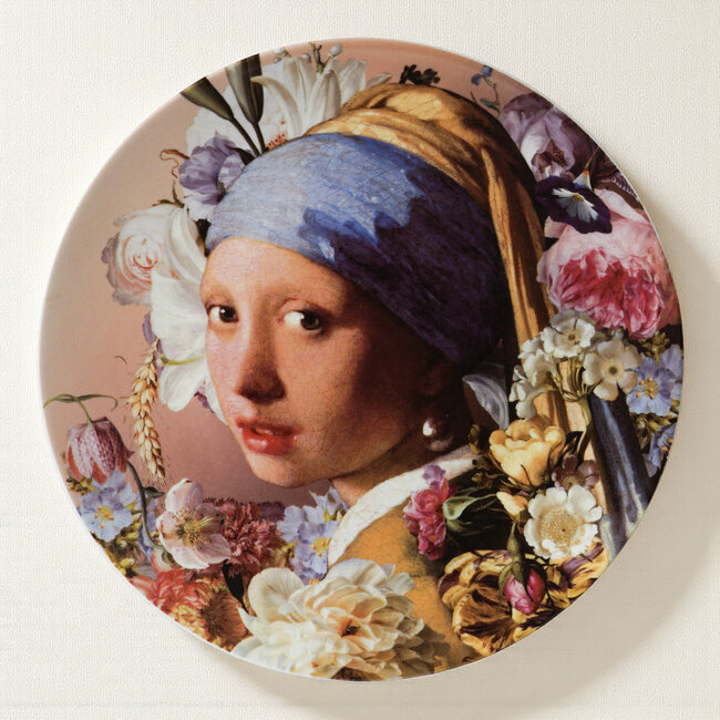 Johannes Vermeer Keramiek Wandbord Vermeer – Meisje met de Parel Pastel