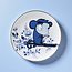Loes van Delft Wandbord Loes van Delft - Aapie - Delfts Blauw