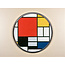 Piet Mondriaan Spiegeldoosje Mondriaan – zilvertinten, 7 cm