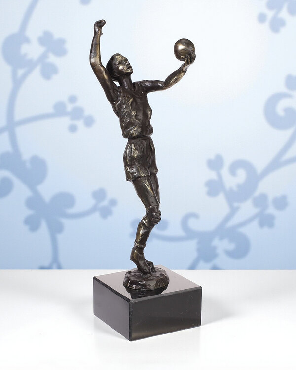 Ger van Tankeren Bronzen beeld Volleyballer (incl. verzending)