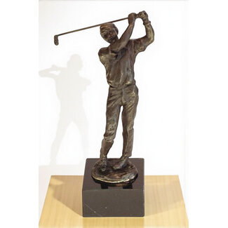 Ger van Tankeren Bronzen Beeld Golfer 25 cm