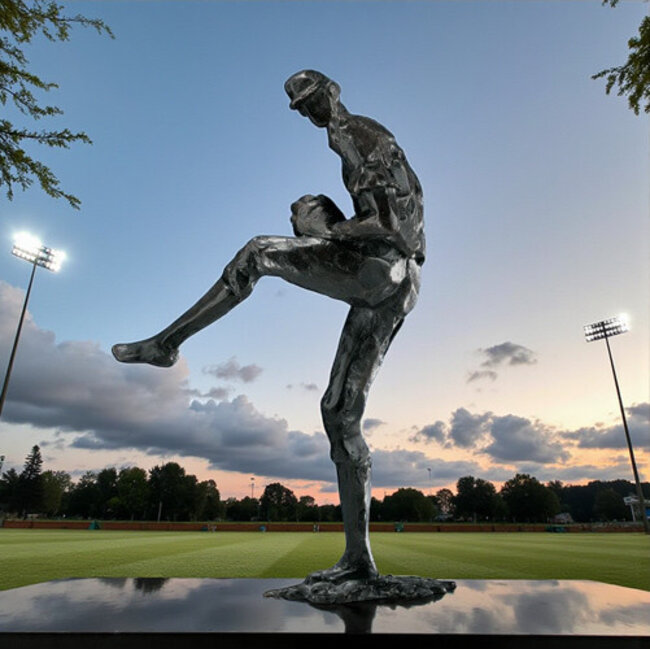 Corry Ammerlaan Pitcher bronzen beeld Honkballer