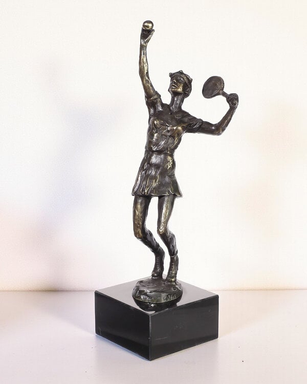 Ger van Tankeren Bronzen beeld Tennister