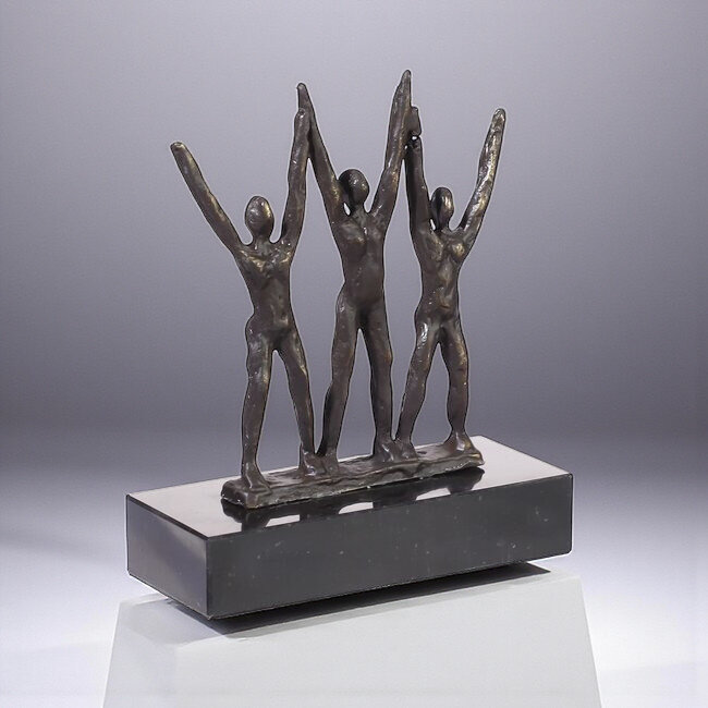 Ger van Tankeren Overwinning sportprijs sculptuur.