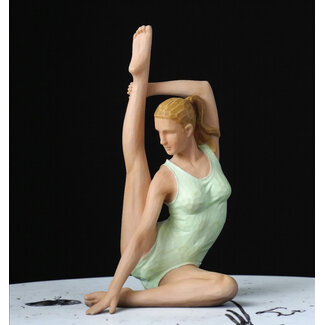 Yoga compass pose beeld in kleur