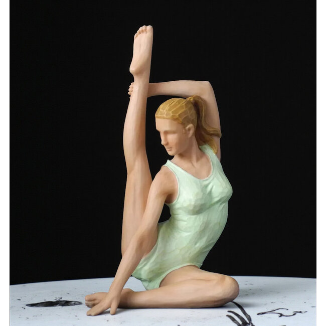 Beeld ypga compass pose in kleur