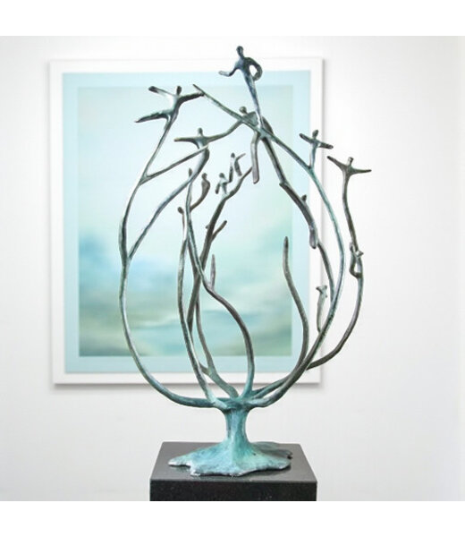 Corry Ammerlaan Groot bronzen beeld De stam van de organisatie (incl. bezorging)