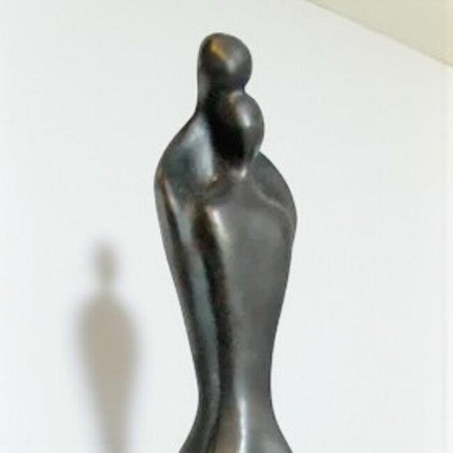 Corry Ammerlaan Gekoesterde Liefde geheel bronzen beeld 53 hoog