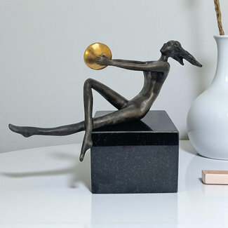 Corry Ammerlaan Fraai beeld van echt brons - Mijn zonnetje!