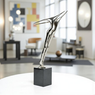 Corry Ammerlaan Fly sculptuur vernikkeld