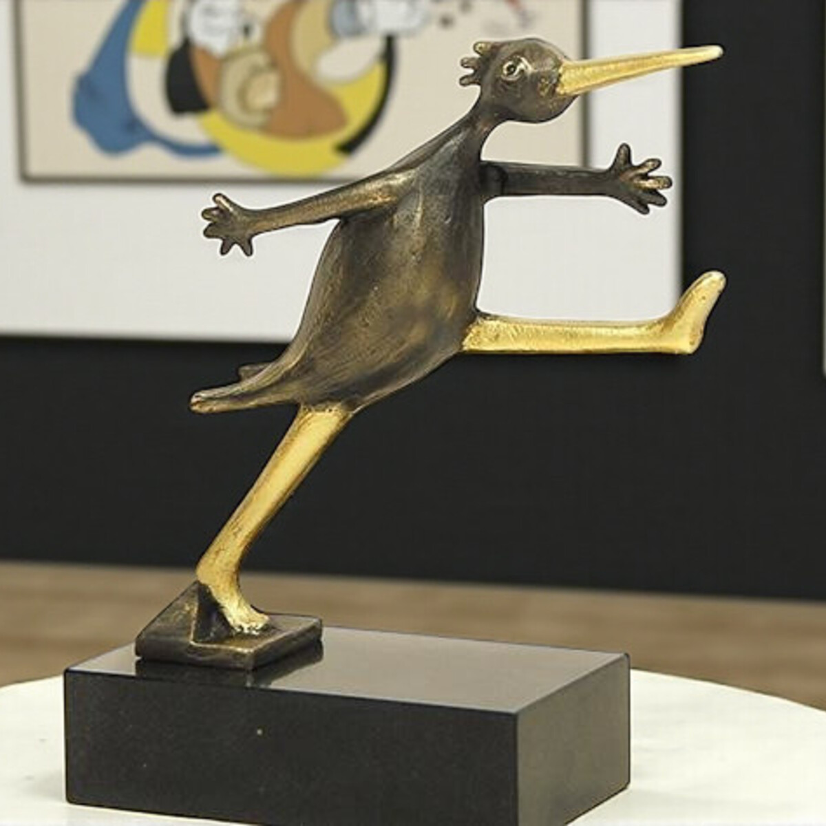Corry Ammerlaan Beeld 'De Gouden Stap' – Symbool van groei en nieuwe richting (incl. geschenkdoos) (2)