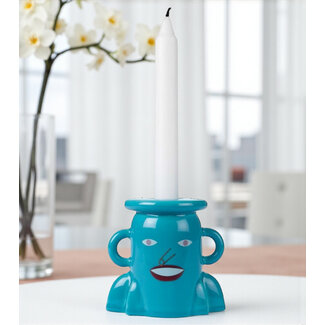 Keramiek handgemaakt Bosa  Blue Pablo candleholder keramiek