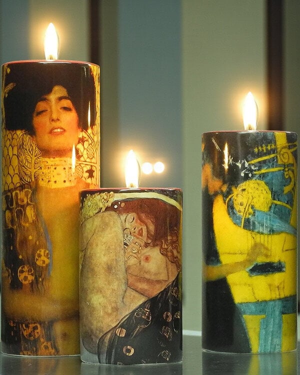 Gustav Klimt Theelichthouders 3 stuks Gustav Klimt