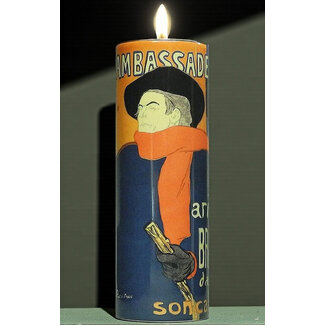 Theelicht Toulouse - Lautrec van keramiek
