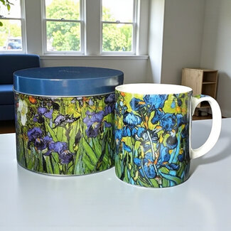 Vincent van Gogh Mok met tinnen blik met Irissen van Gogh Vincent van Gogh Mok met tinnen blik met Irissen van Gogh