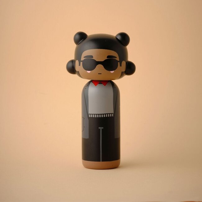 Kokeshi dolls Jean-Michel Basquiat houten beeldje Kokeshi